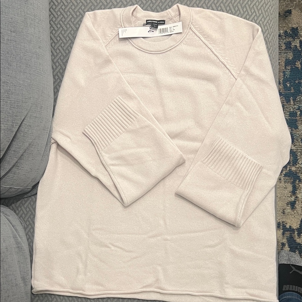 James Perse Off-White Knit Pullover